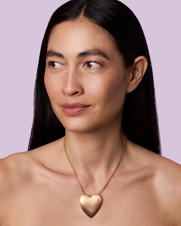 Irene Neuwirth Extra Large Gold Classic Love Necklace 18k ROSE GOLD