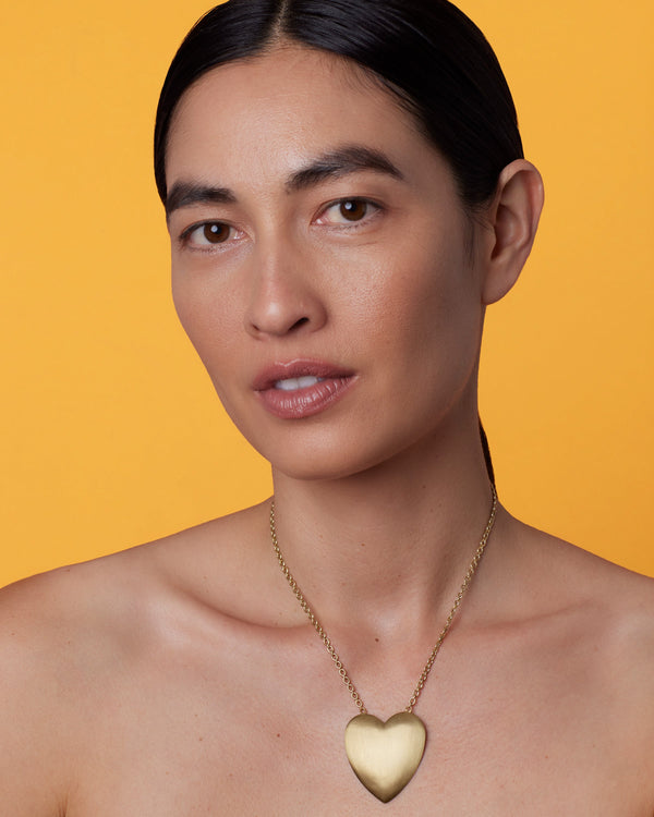 Irene Neuwirth Extra Large Gold Classic Love Necklace 18k ROSE GOLD