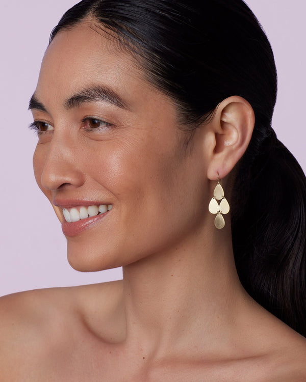 Irene Neuwirth Gold Classic Four Drop Earrings 18K Yellow Gold