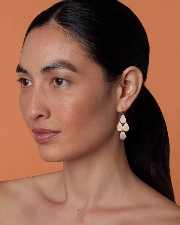 Irene Neuwirth Gold Classic Four Drop Earrings 18K Yellow Gold