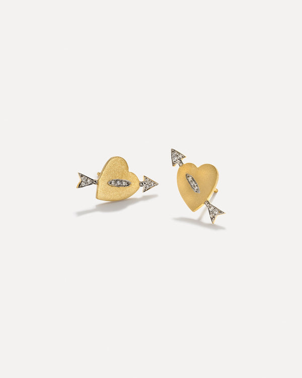irene neuwirth Gold Classic Mini True Love Studs 18K Gold