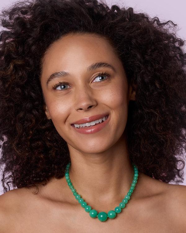 Irene Neuwirth Graduated Gumball Candy Necklace 18k Rose Gold