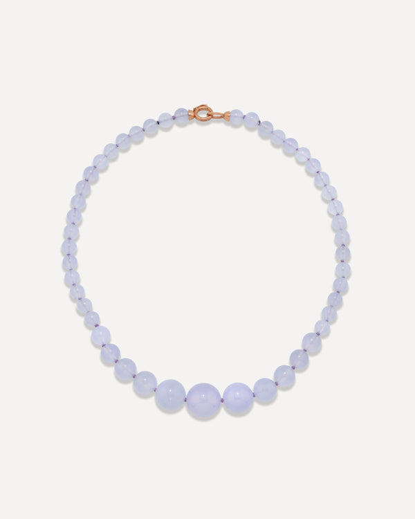 irene neuwirth Graduated Gumball Candy Necklace 18k Rose Gold