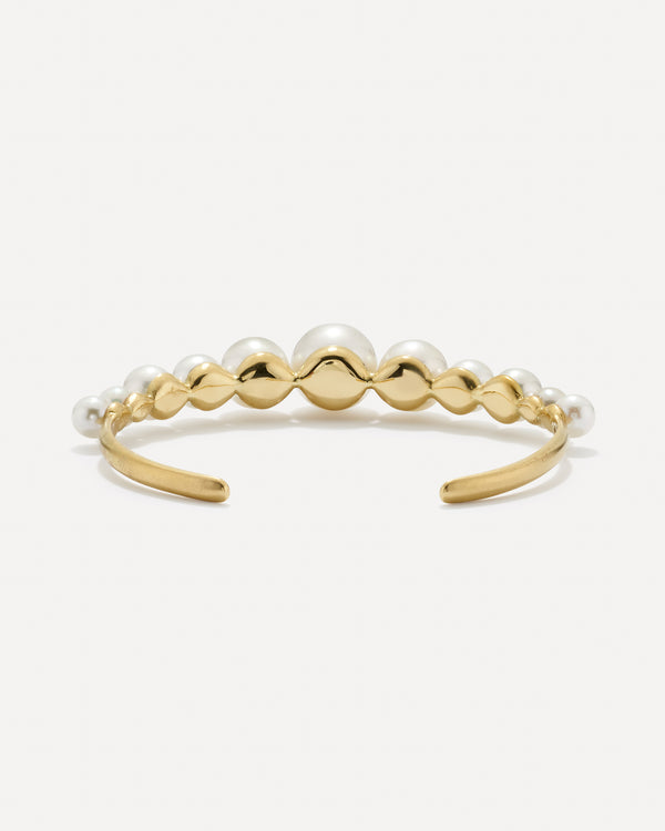 Irene Neuwirth Graduated Gumball Cuff 18k Yellow Gold