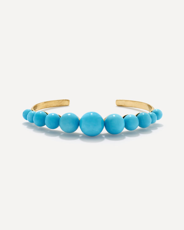 irene neuwirth Graduated Gumball Cuff 18k Yellow Gold