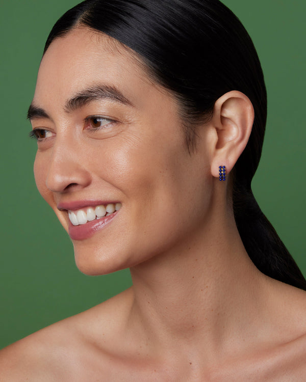 Irene Neuwirth Gumball Double Huggies 18k Yellow Gold