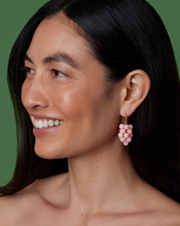 Irene Neuwirth Gumball Grape Earrings 18K Rose Gold