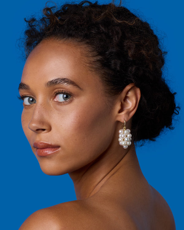 Irene Neuwirth Gumball Grape Earrings 18K Rose Gold