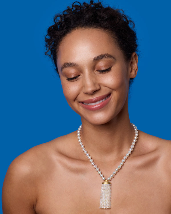 Irene Neuwirth Gumball Tassel Necklace 18k Yellow Gold