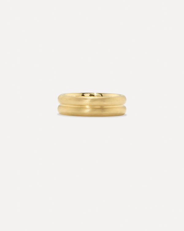 irene neuwirth Heroic Double Band Ring 18K Yellow Gold