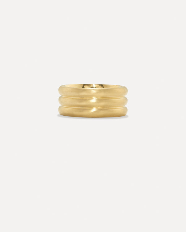 irene neuwirth Heroic Triple Band Ring 18K Yellow Gold