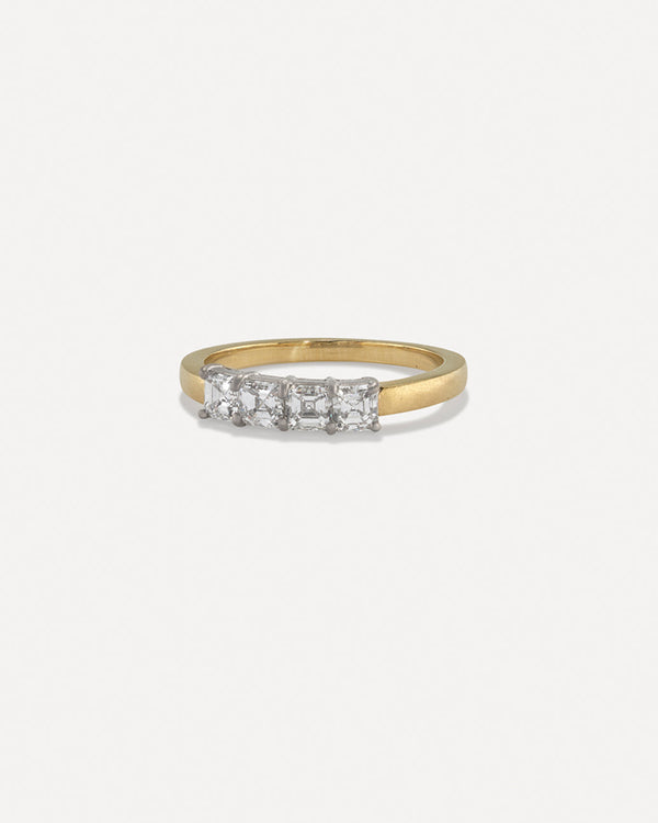 irene neuwirth Asscher Cut Ring 18k gold