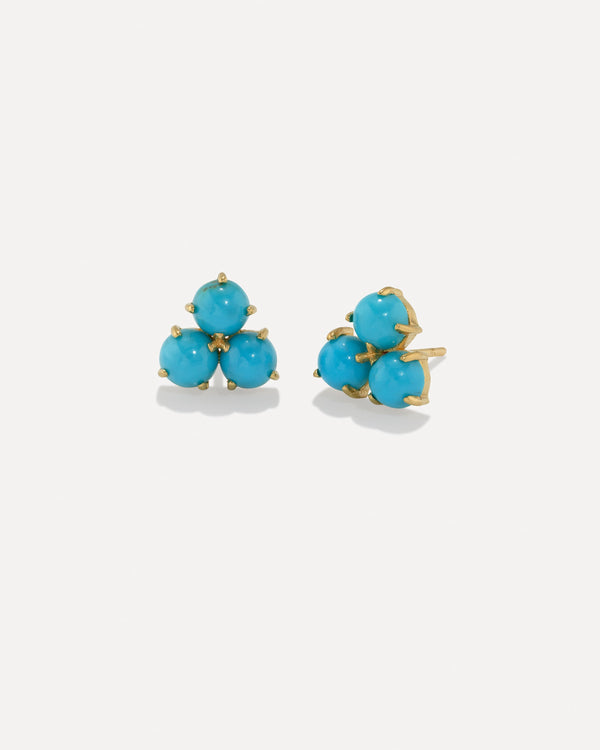 irene neuwirth Classic Trio Studs 18k Yellow Gold