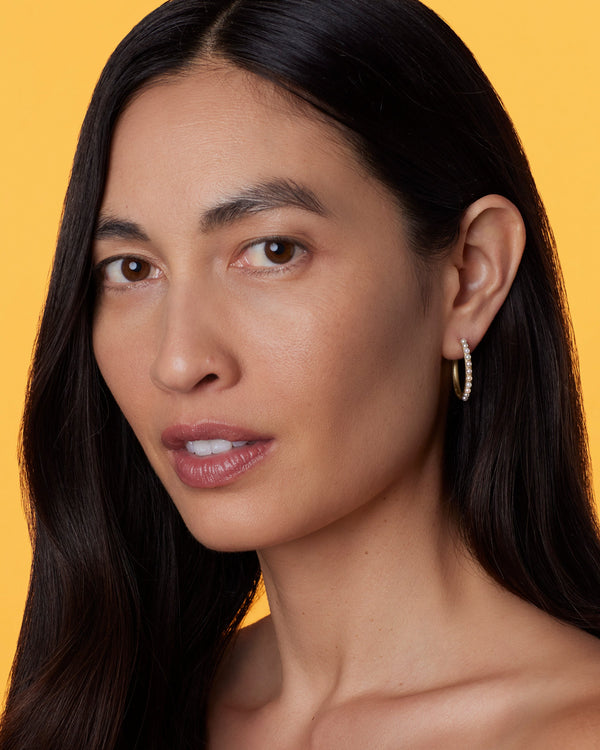 Irene Neuwirth Gumball Hoops 18k Yellow Gold