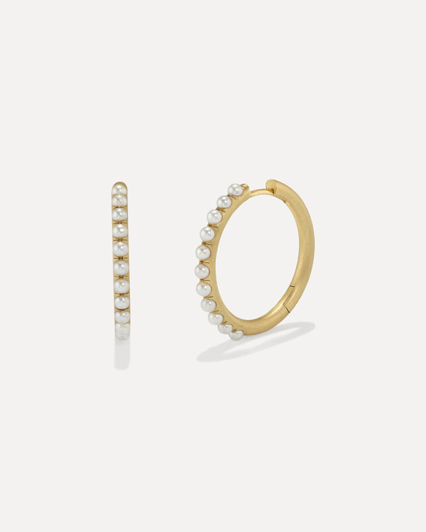 irene neuwirth Gumball Hoops 18k Yellow Gold