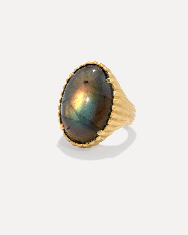 irene neuwirth Heroic Oval Ring 18k Yellow Gold