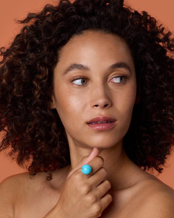 Irene Neuwirth Large Gumball Ring 18k Yellow Gold