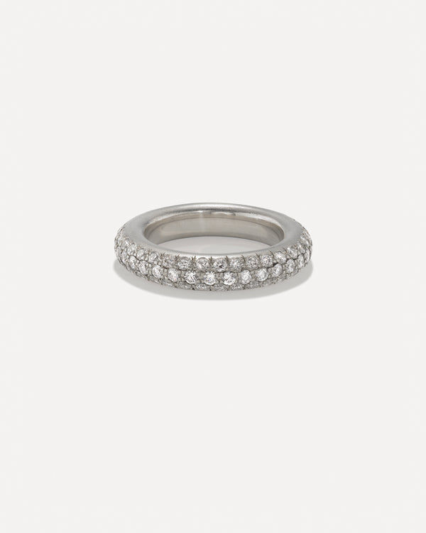 irene neuwirth Pavé Donut Ring 18k White Gold