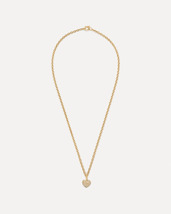 Irene Neuwirth Pavé Love Charm 18k YELLOW GOLD