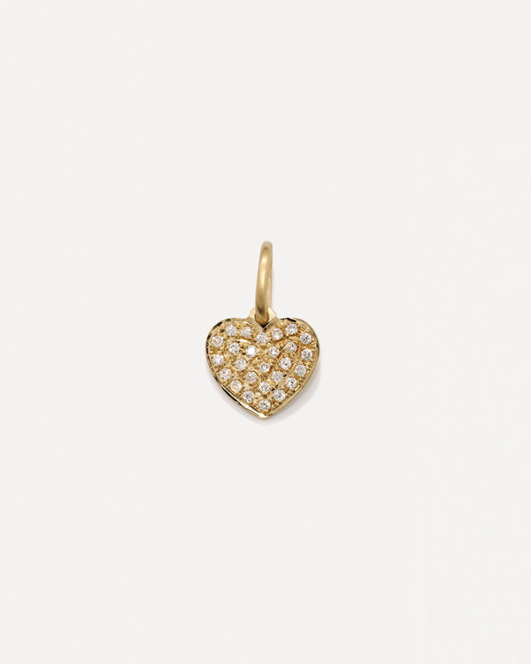 irene neuwirth Pavé Love Charm 18k YELLOW GOLD