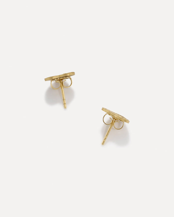 Irene Neuwirth Pavé Love Studs 18k YELLOW GOLD