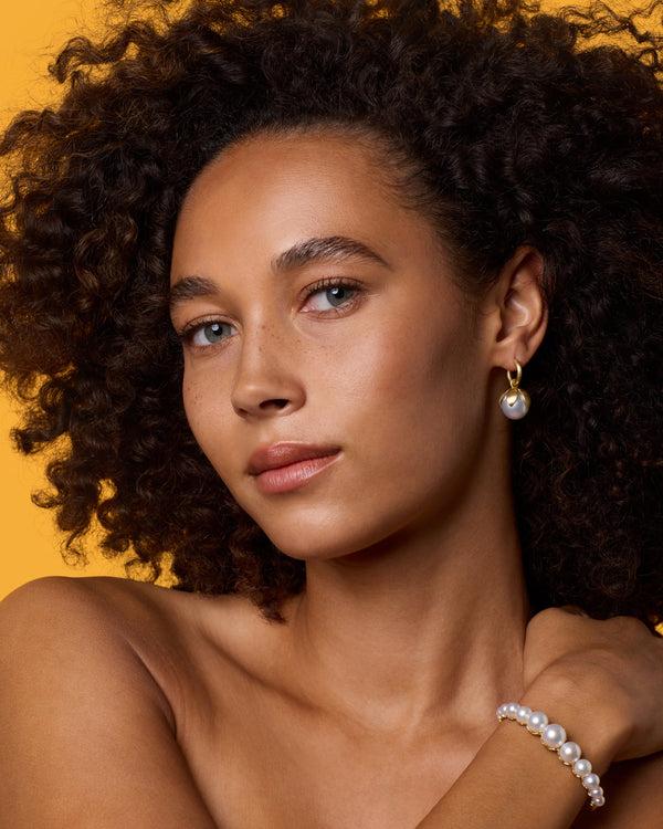 Irene Neuwirth Pearl Blossom Cuff 18K Yellow Gold