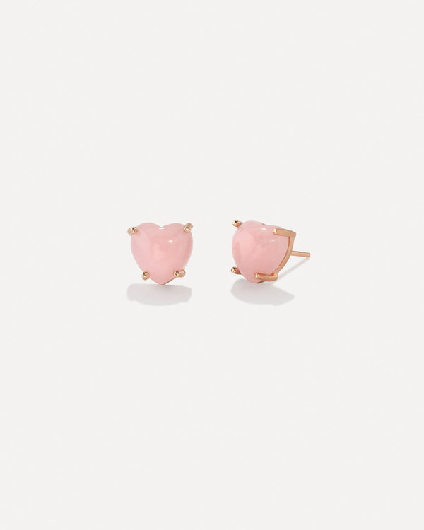 irene neuwirth Petite Love Studs 18K Rose Gold