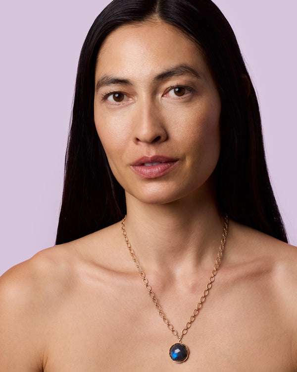 Irene Neuwirth Large Classic Diamond Pendant Necklace 18k Yellow Gold