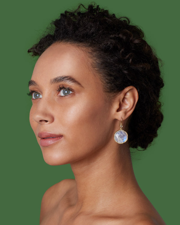 Irene Neuwirth Large Classic Drop Earrings 18K Yellow Gold