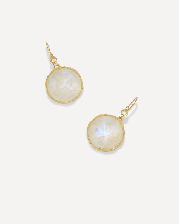 irene neuwirth Large Classic Drop Earrings 18K Yellow Gold