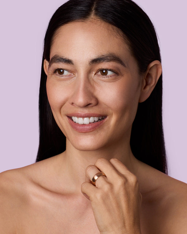 Irene Neuwirth Large Gold Classic Band Ring 18k Rose Gold