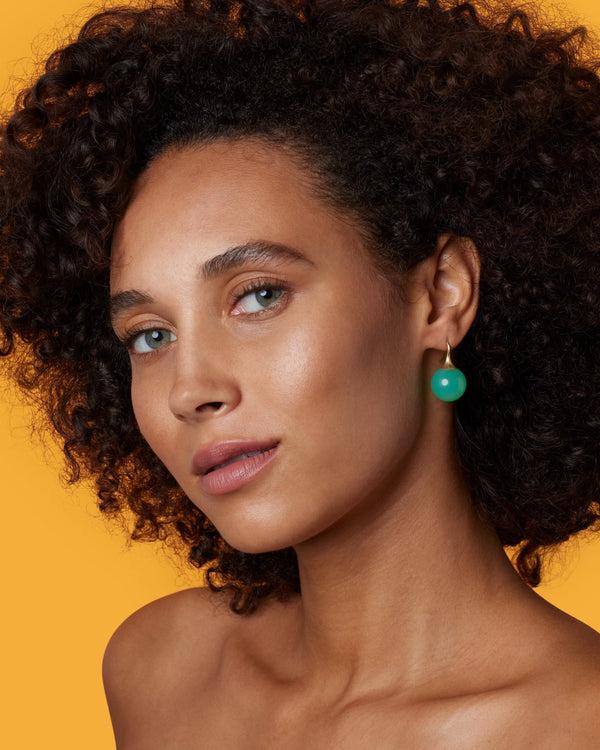 Irene Neuwirth Large Gumdrop Earrings 18k Yellow Gold