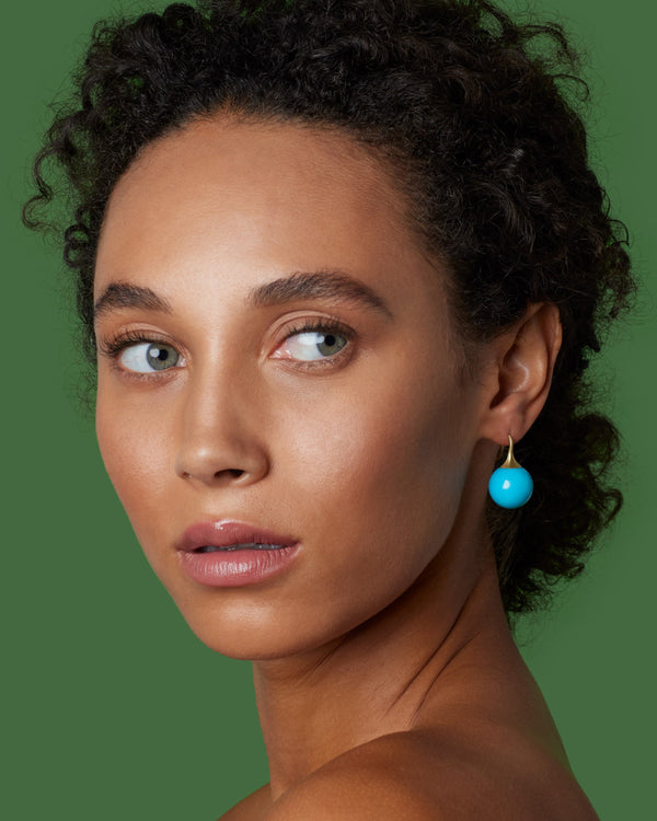 Irene Neuwirth Large Gumdrop Earrings 18k Yellow Gold