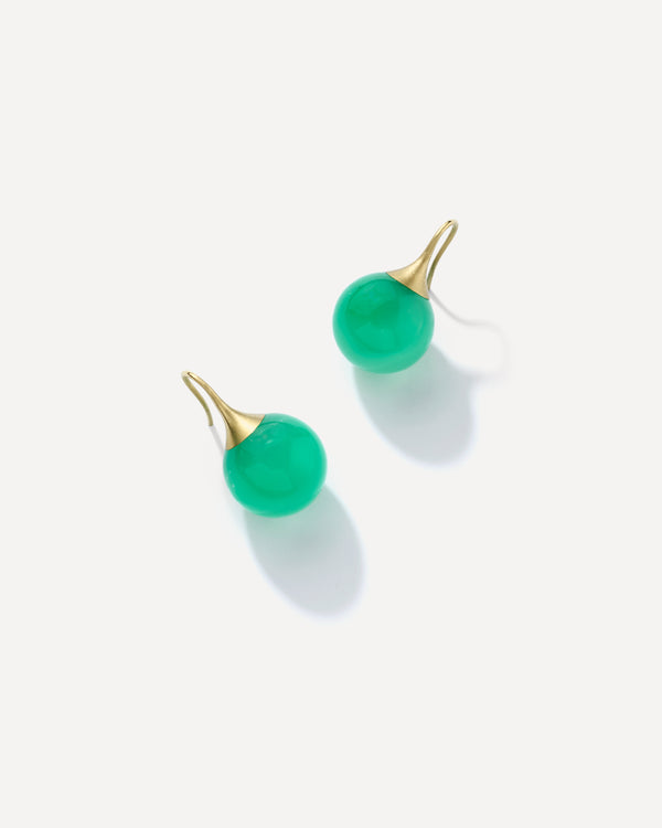 irene neuwirth Large Gumdrop Earrings 18k Yellow Gold