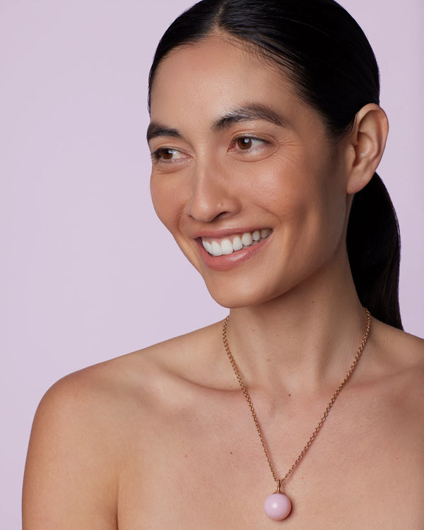 Irene Neuwirth Large Gumdrop Necklace 18K Rose Gold