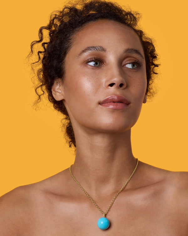 Irene Neuwirth Large Gumdrop Necklace 18k Yellow Gold