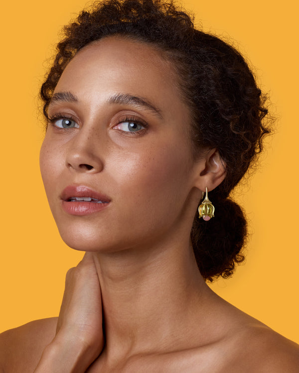 Irene Neuwirth Large Lily Of The Valley Earrings 18k Yellow Gold