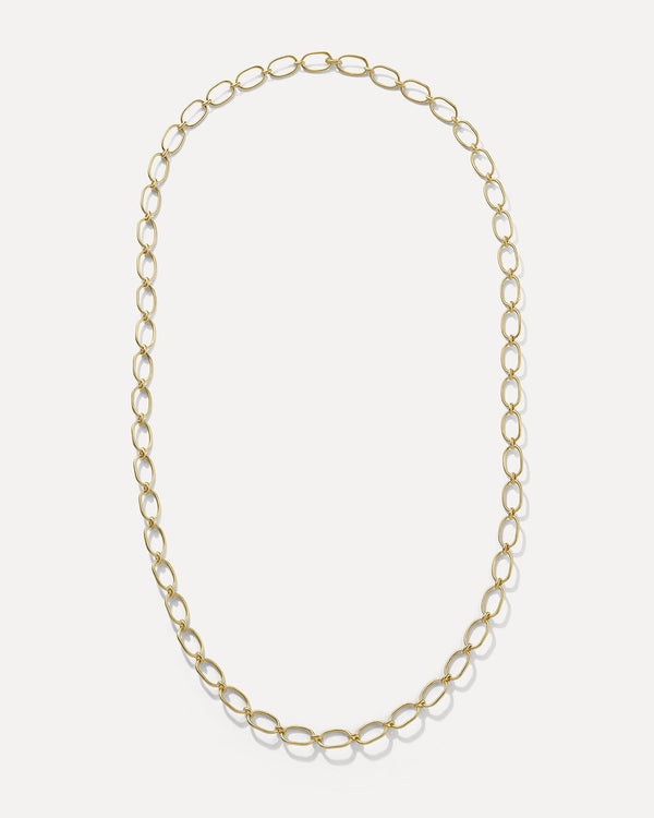 irene neuwirth Large Oval Link Chain Long Necklace 18K Yellow Gold
