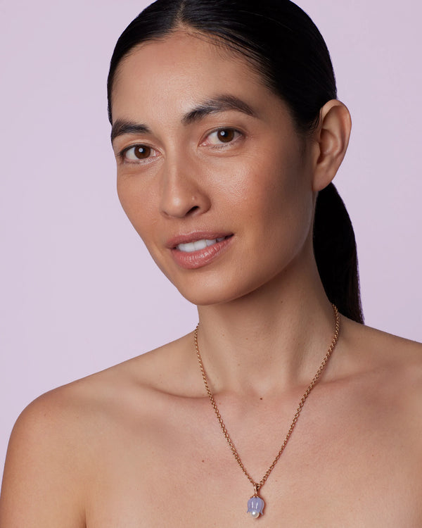 Irene Neuwirth Lily Of The Valley Pendant Necklace 18K Rose Gold