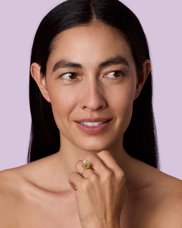 Irene Neuwirth Lily Of The Valley Ring 18K Yellow Gold