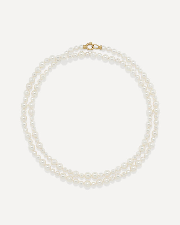 Irene Neuwirth Long Mixed Pearl Necklace 18k Yellow Gold