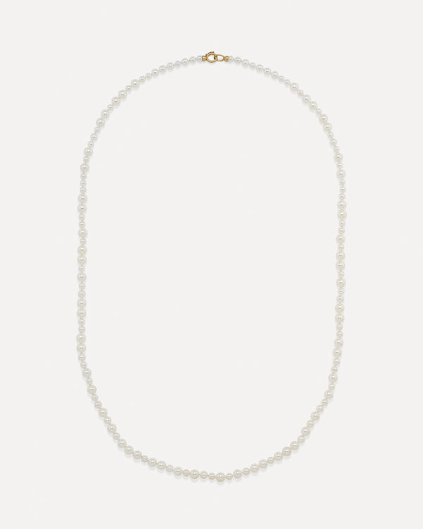 irene neuwirth Long Mixed Pearl Necklace 18k Yellow Gold