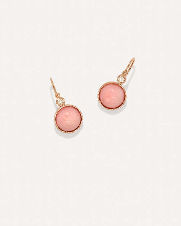 irene neuwirth Medium Classic Drop Earrings 18K Rose Gold