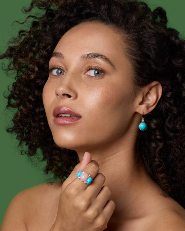 Irene Neuwirth Medium Classic Drop Earrings 18k Yellow Gold