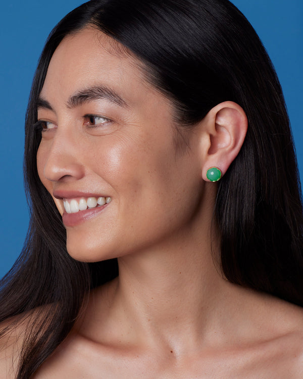 Irene Neuwirth Medium Classic Studs 18K Yellow Gold