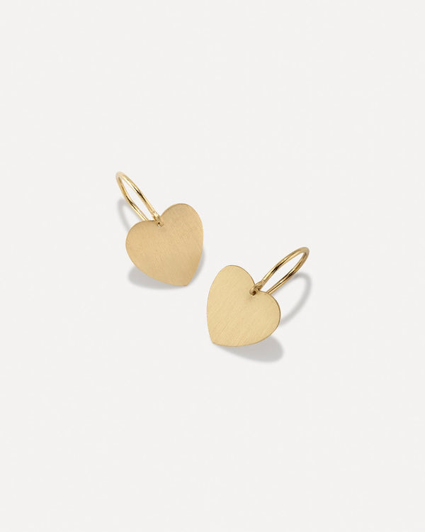 irene neuwirth Medium Gold Classic Love Earrings 18K Yellow Gold