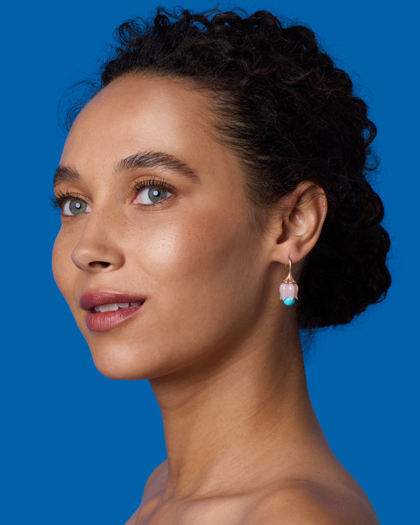 Irene Neuwirth Medium Lily Of The Valley Earrings 18k Rose Gold