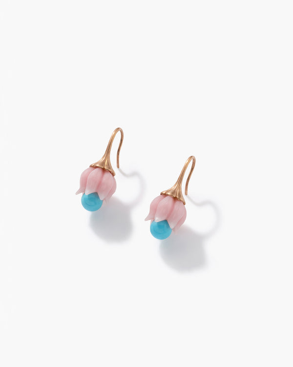 irene neuwirth Medium Lily of the Valley Earrings 18k Rose Gold