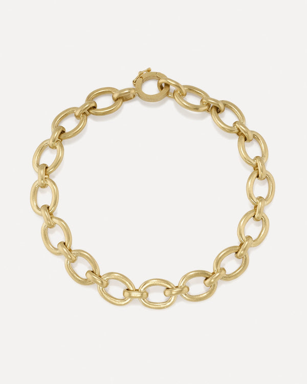 Irene Neuwirth Medium Oval Link Chain Bracelet 18k Rose Gold