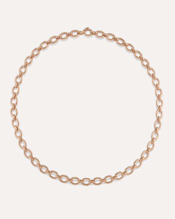 Irene Neuwirth Medium Oval Link Chain Necklace 18k Yellow Gold